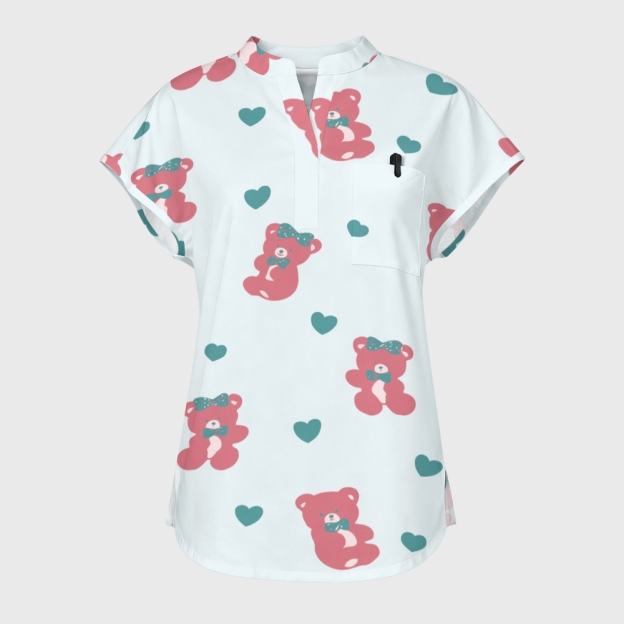 Women's Early Childhood Education Series Color Scrub Set