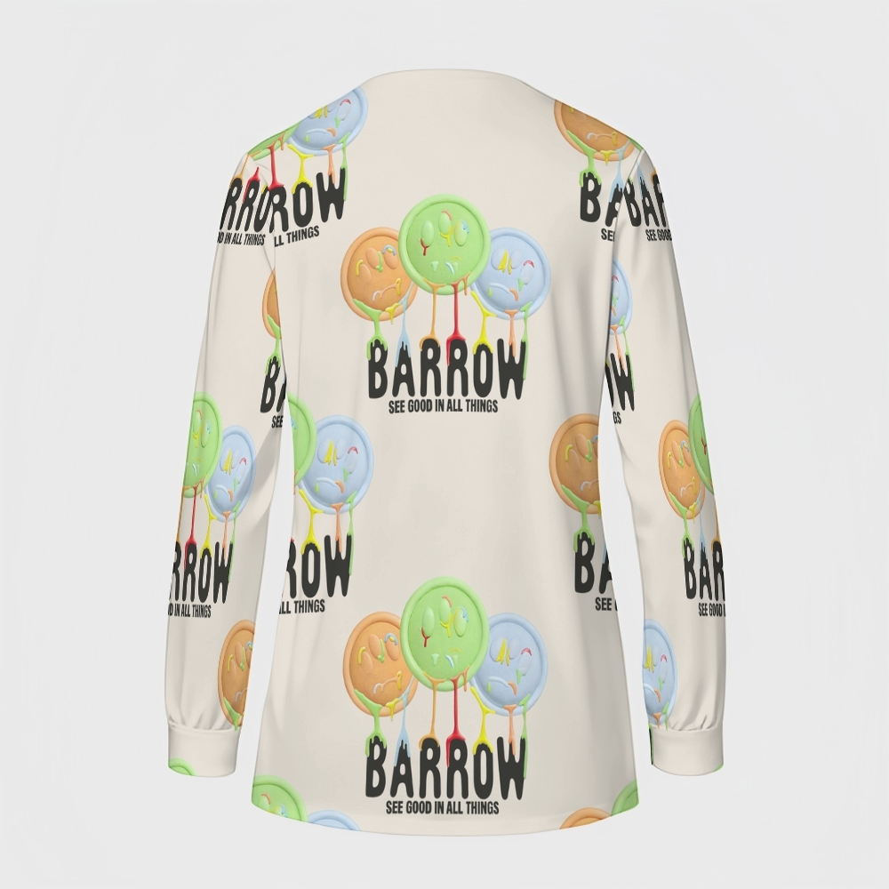 Women's Cartoon Series Printed  Long Sleeve Jacket with Buttons SK101413