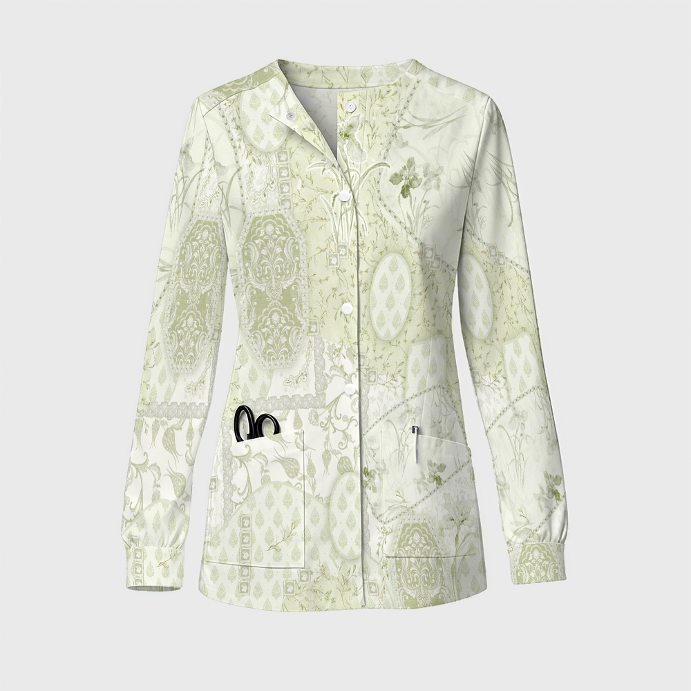 Women's Intangible Cultural Heritage Printed  Long Sleeve Jacket  TC102411