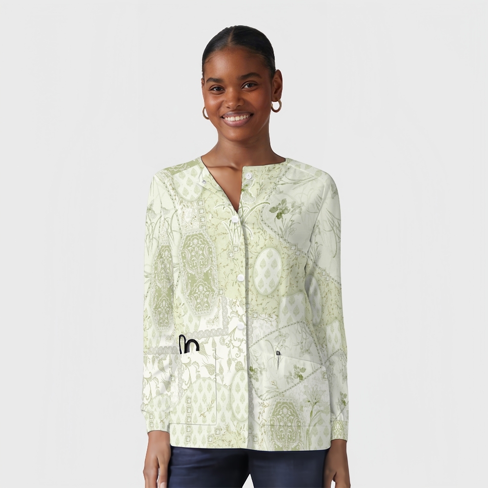 Women's Intangible Cultural Heritage Printed  Long Sleeve Jacket  TC102411