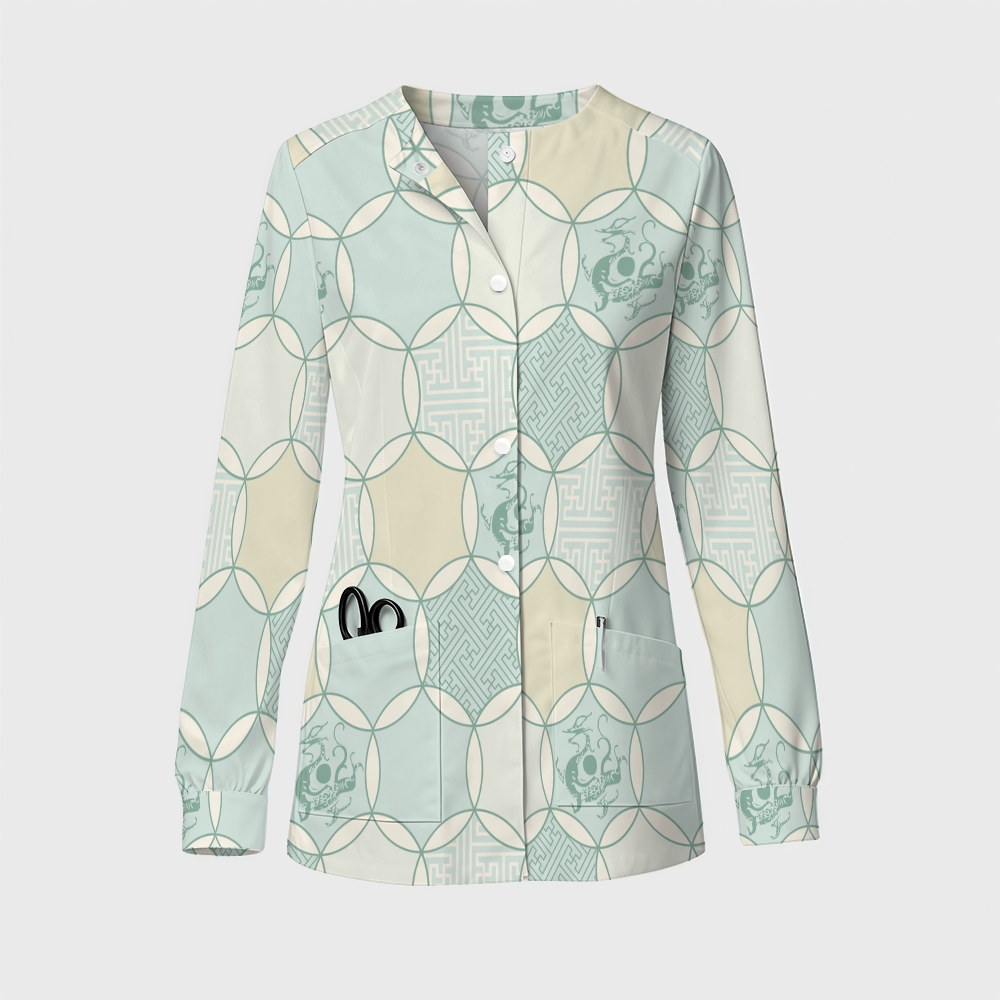 Women's Vintage Art Printed Long Sleeve Jacket TC102412