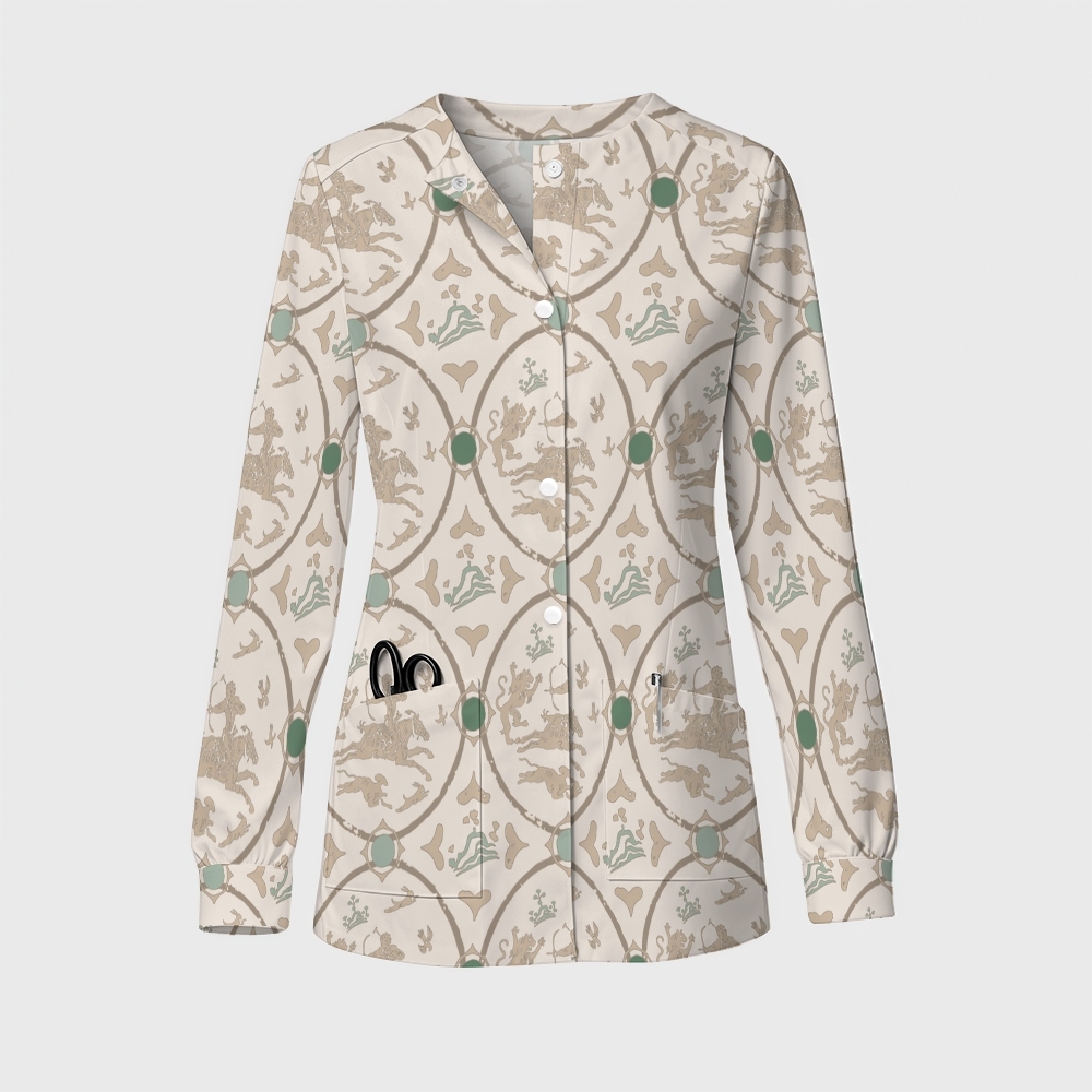 Women's Intangible Cultural Heritage Printed  Long Sleeve Jacket  TC102414