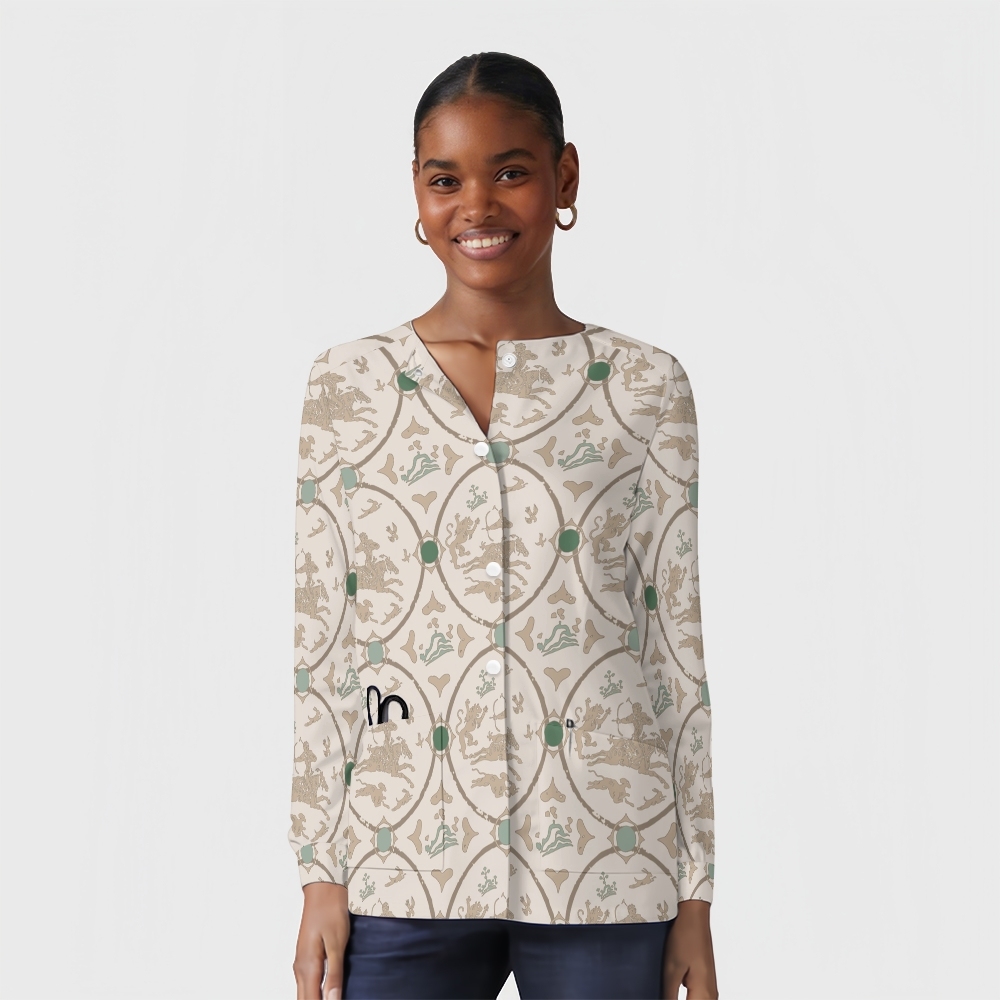 Women's Intangible Cultural Heritage Printed  Long Sleeve Jacket  TC102414