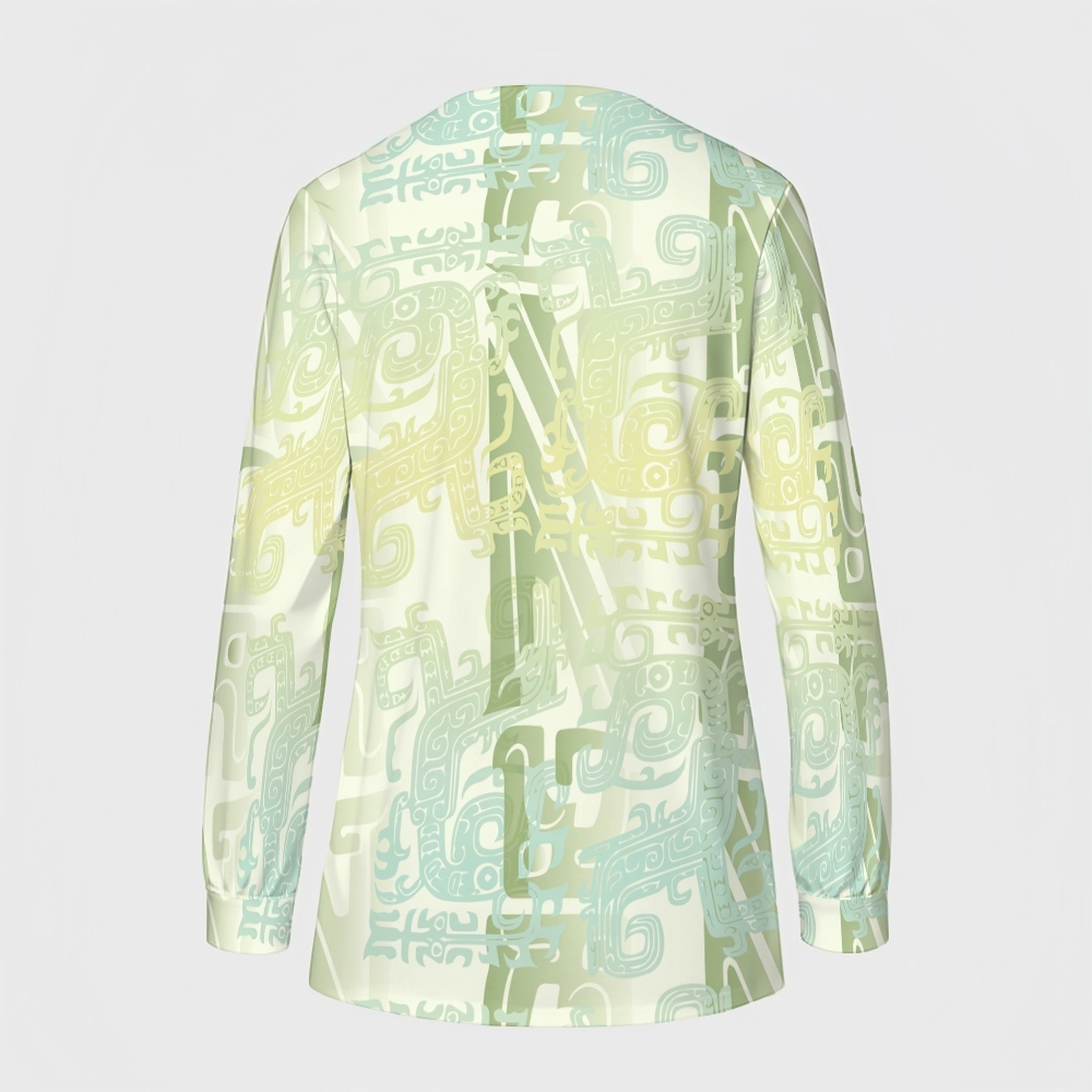 Women's Intangible Cultural Heritage Printed  Long Sleeve Jacket  TC102415