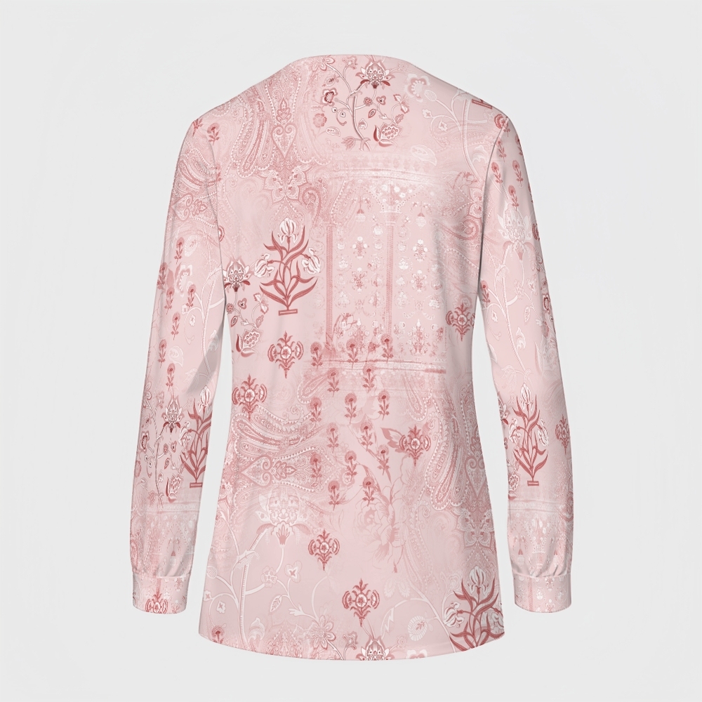 Women's Intangible Cultural Heritage Printed  Long Sleeve Jacket  TC102416