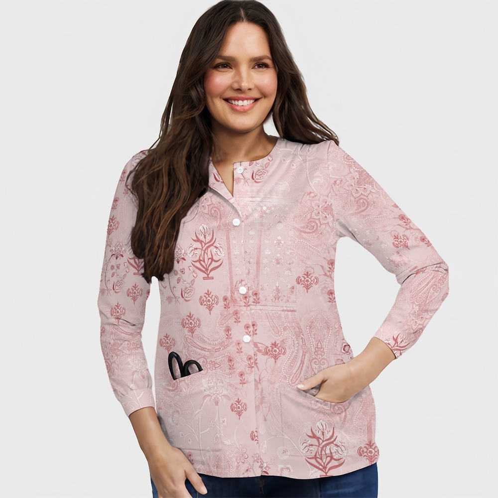 Women's Intangible Cultural Heritage Printed  Long Sleeve Jacket  TC102416