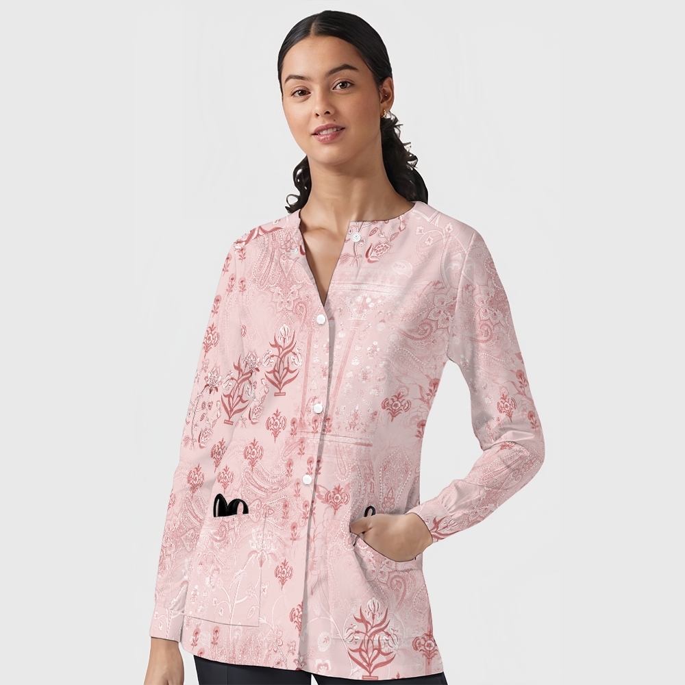 Women's Intangible Cultural Heritage Printed Long Sleeve Jacket TC102416