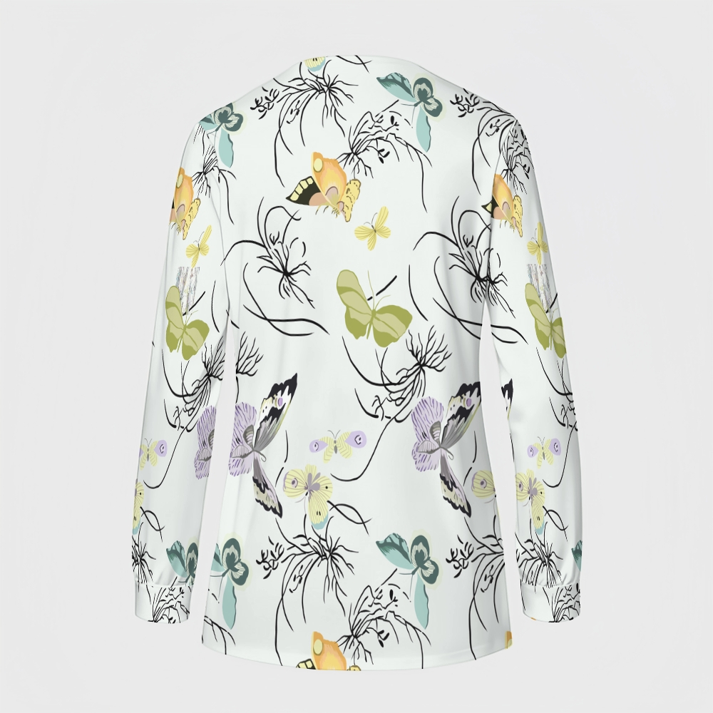 Women's Intangible Cultural Heritage Printed  Long Sleeve Jacket  TC102418