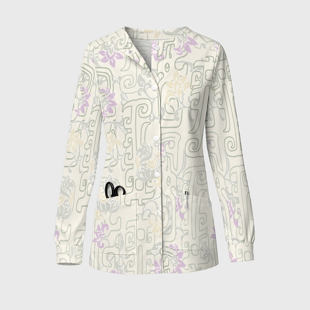 Women's Intangible Cultural Heritage Printed  Long Sleeve Jacket  TC102419