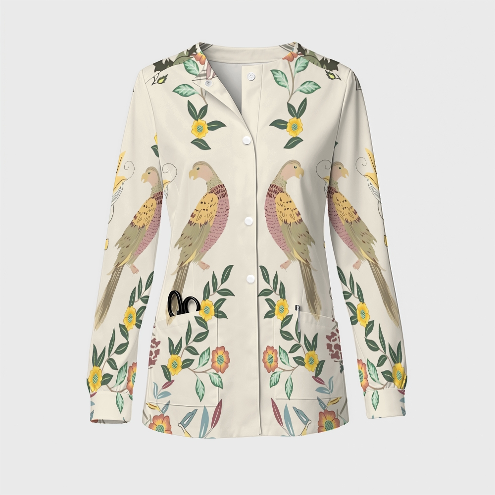 Women's Intangible Cultural Heritage Printed  Long Sleeve Jacket  TC1024221
