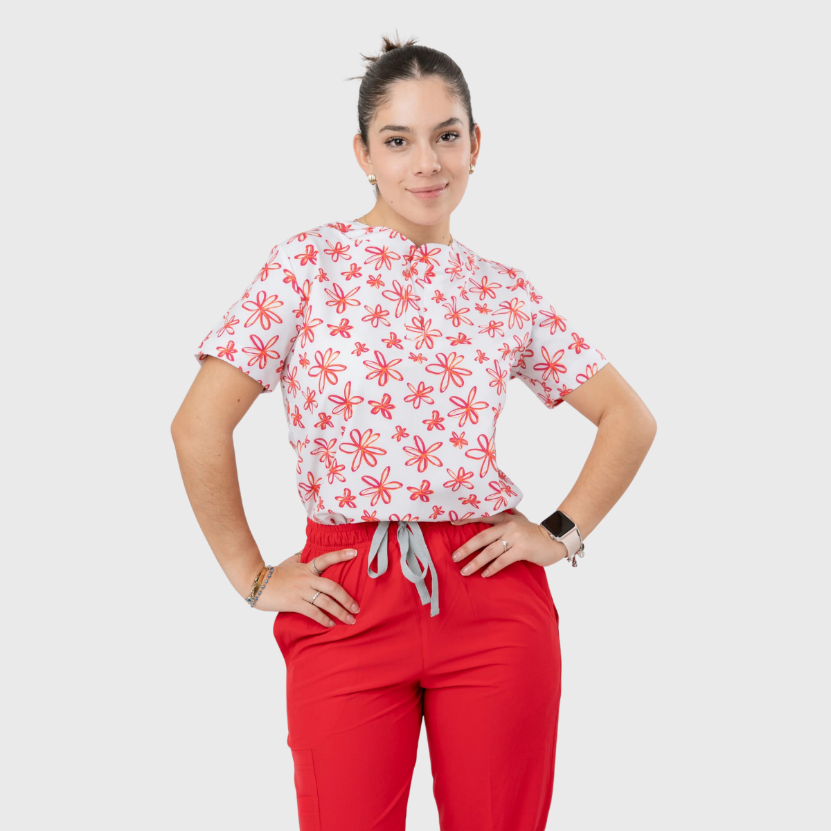 Women's button-down Scrub Set NST17