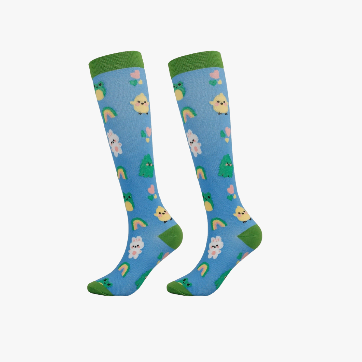 Cartoon Animal and Plant Leisure Sports Compression Socks For Nurse