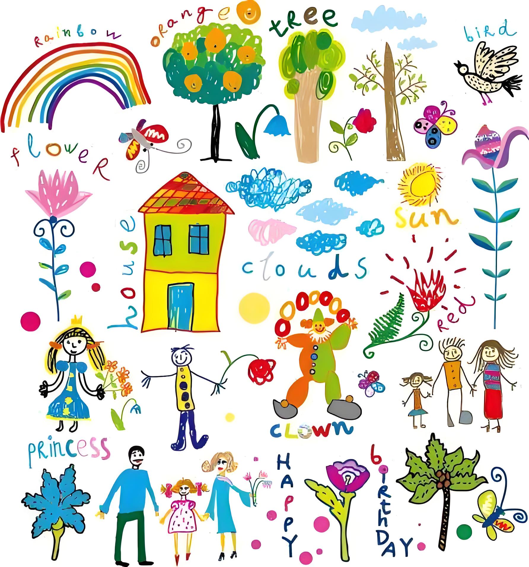 Women's Summer Camp Drawing Printed Scrub Set SP34