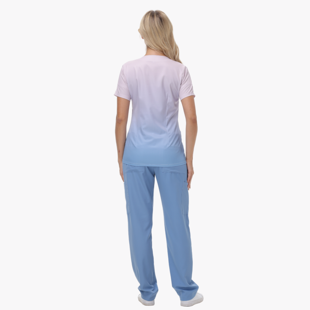 Women's Four Pockets Straight-leg Scrub Pant