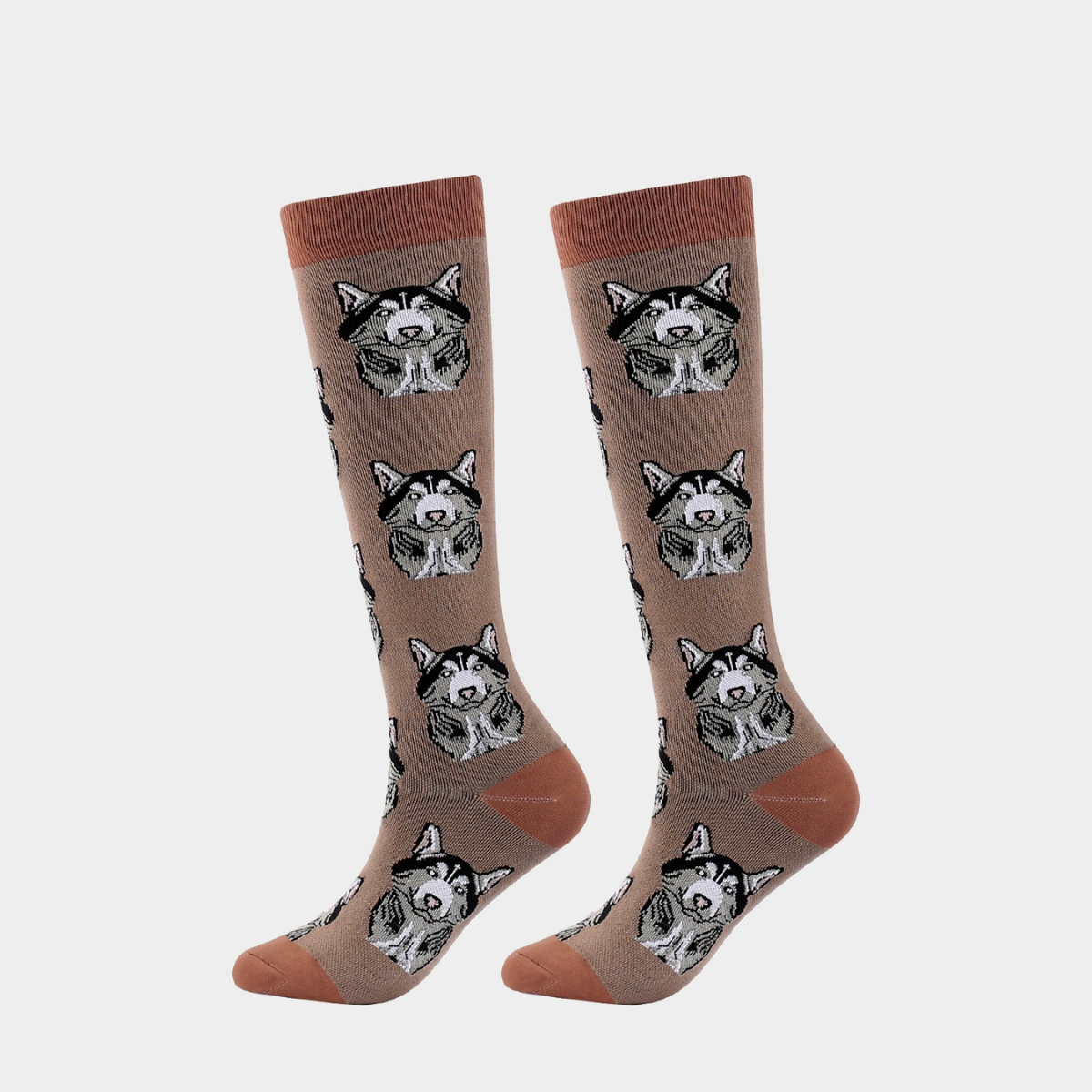 Animal  Cartoon Pattern Sports Elastic Mid-Tube Compression Socks