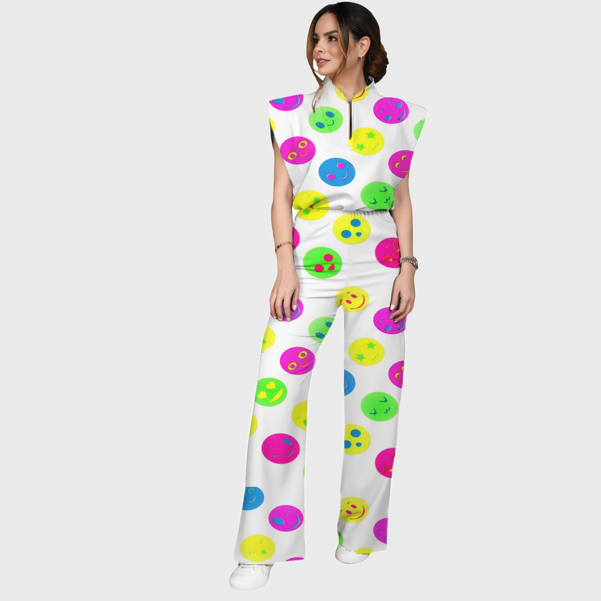 Women's Zip Collar Scrub Set CPWC1