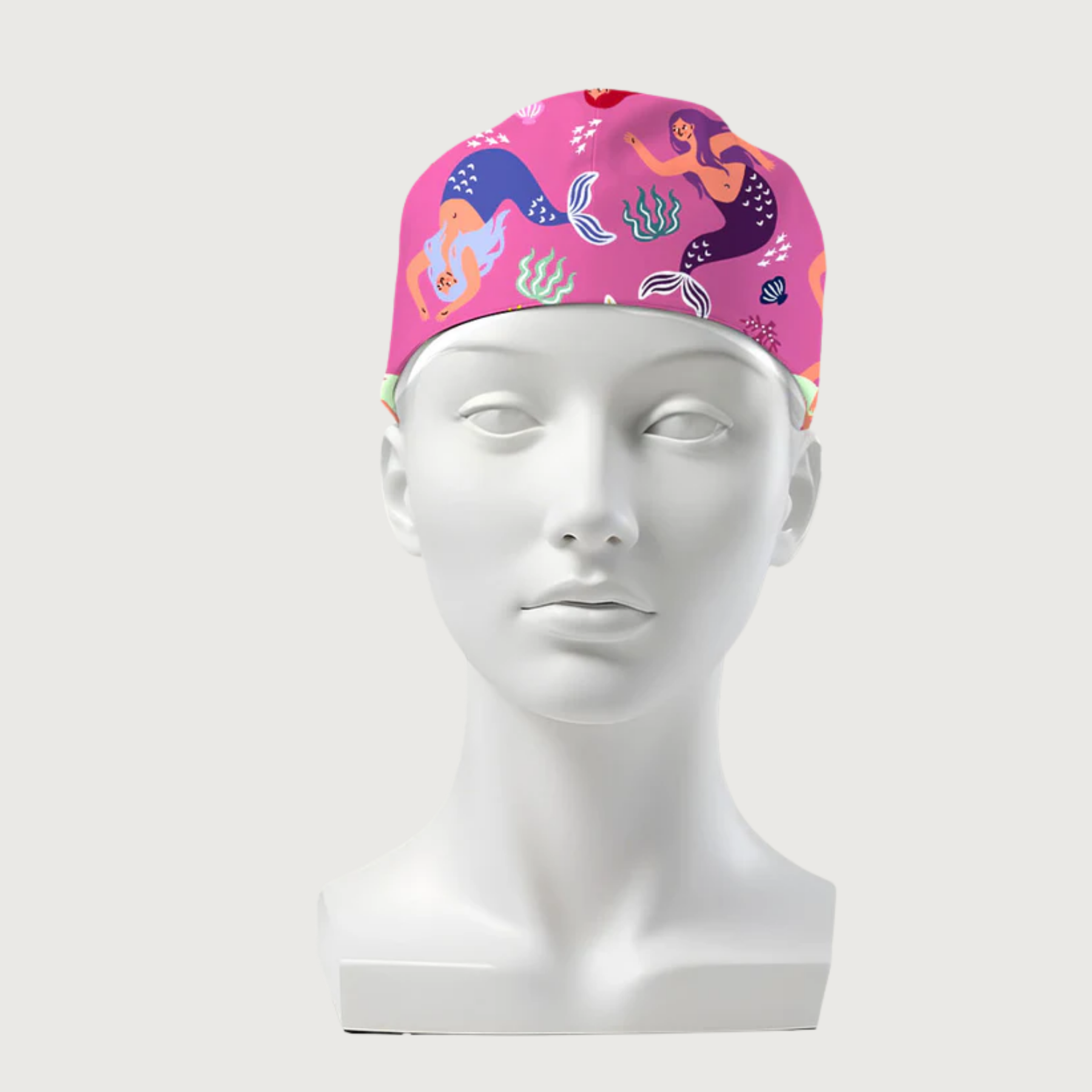 Mermaid Printed Surgical Caps