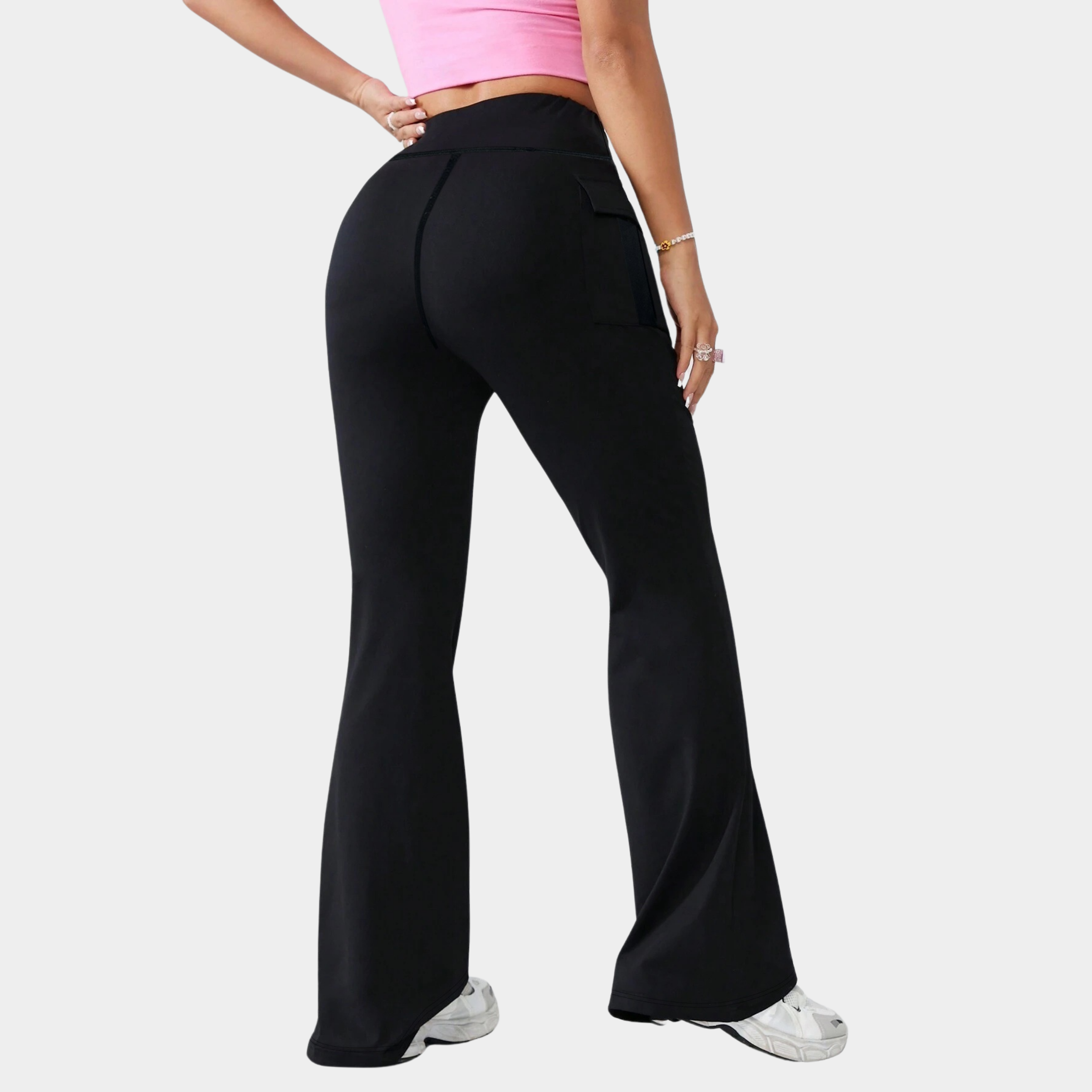 High Waisted Fashion Flare Yoga Pants