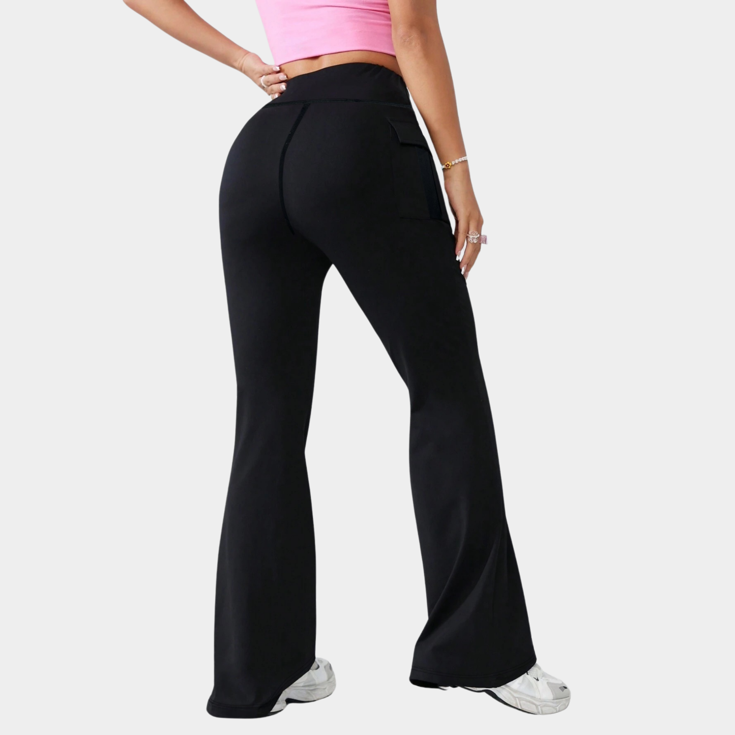 High Waisted Fashion Flare Yoga Pants