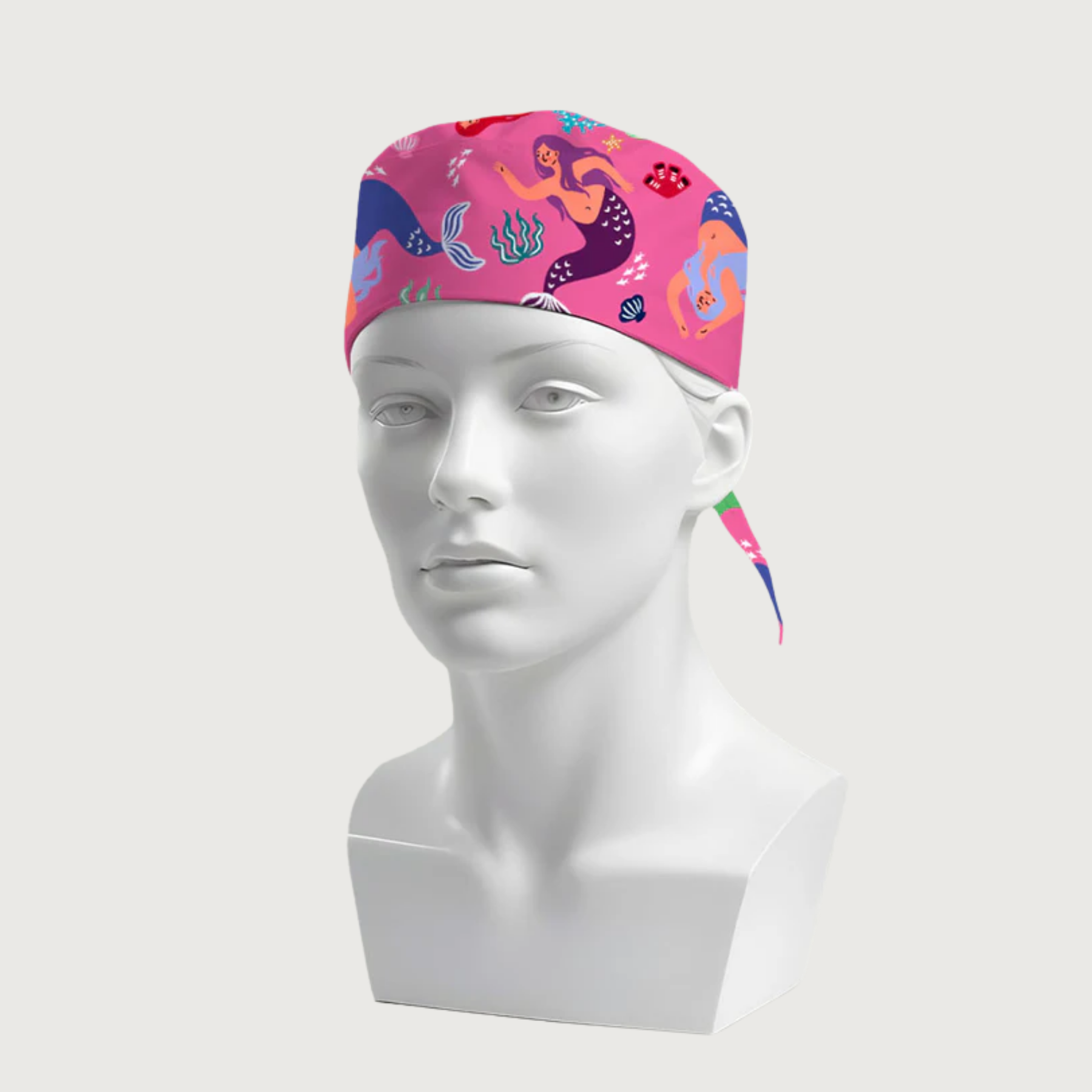 Mermaid Printed Surgical Caps