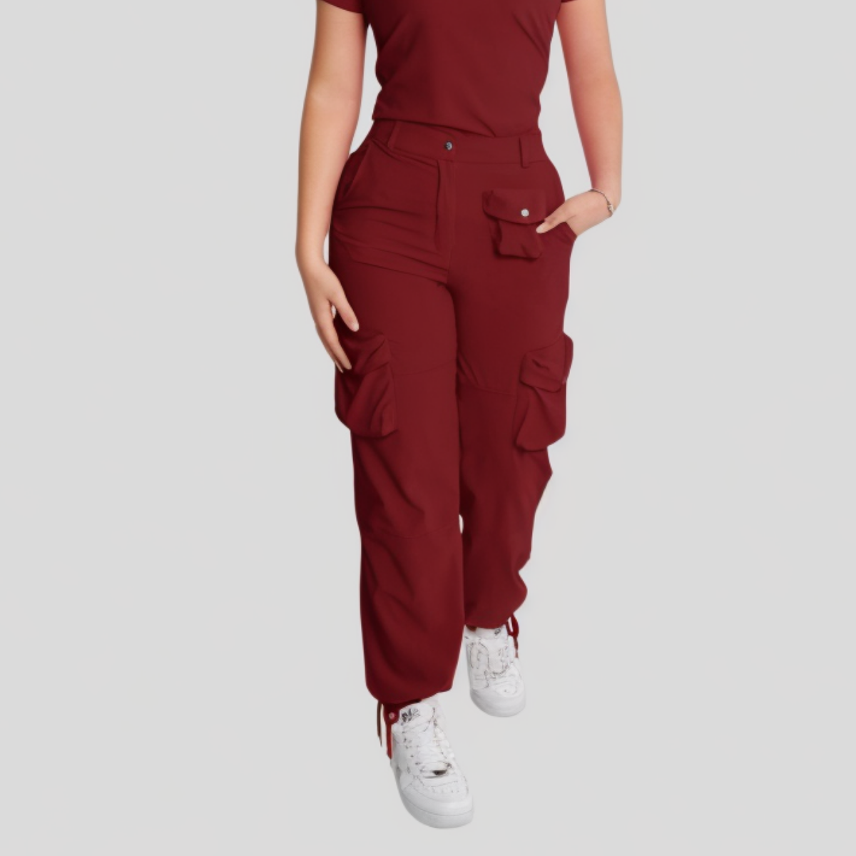 Women's 7 Pockets Scrub Pants