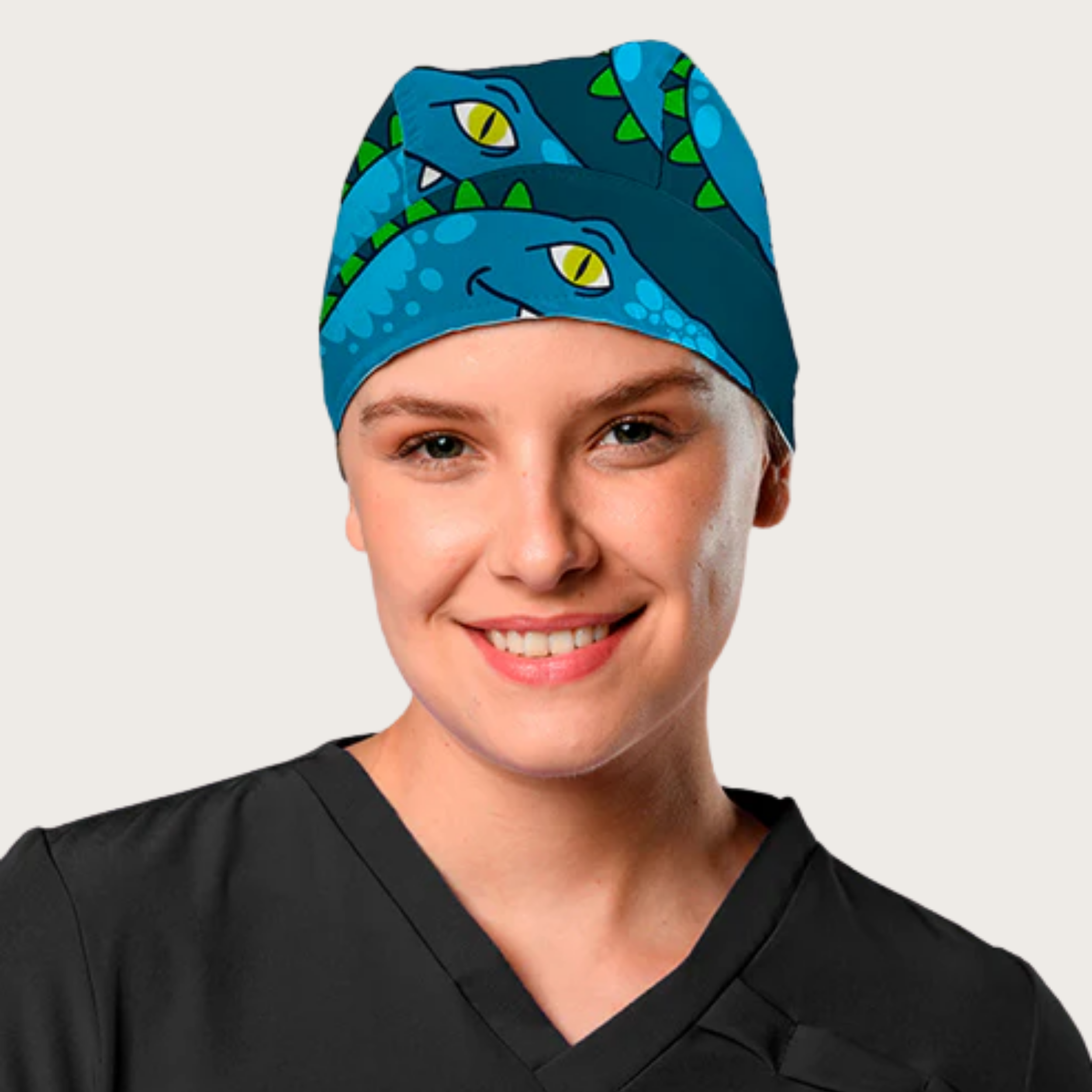 Rex Blue Printed Surgical Caps