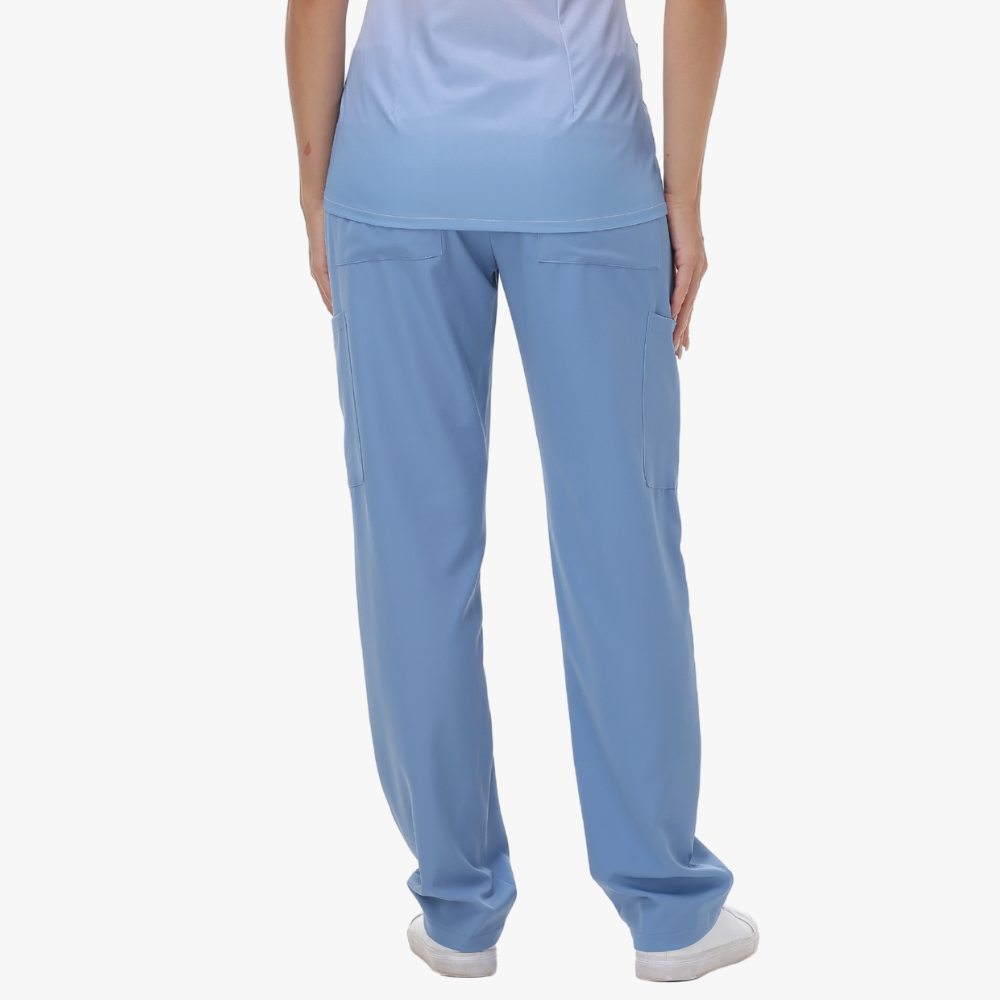 Women's Four Pockets Straight-leg Scrub Pant