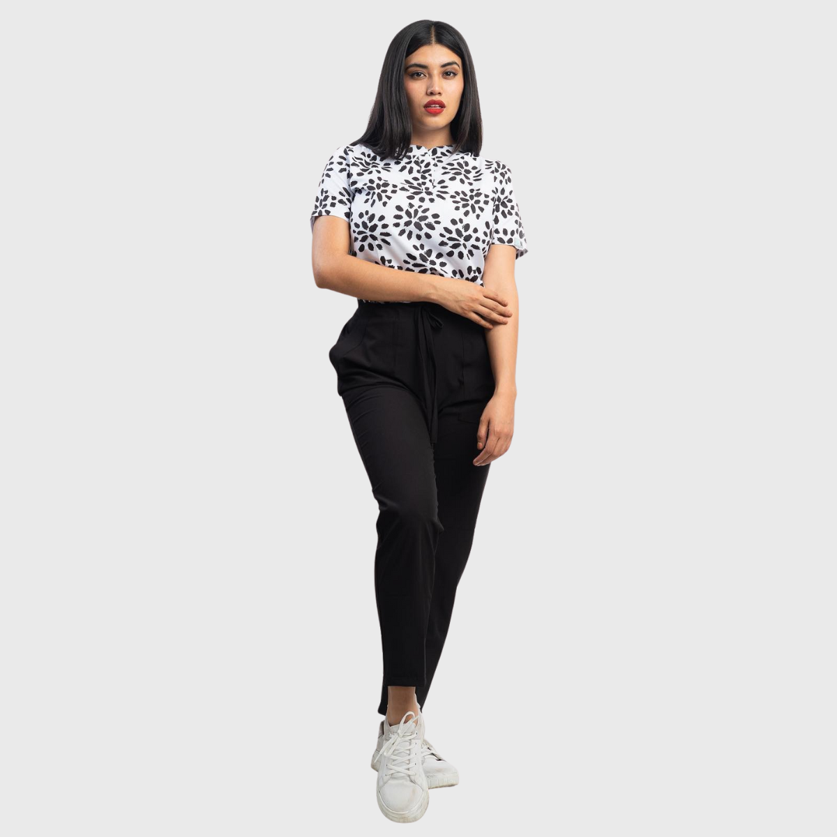 Women's Colorful Printed Scrub Top