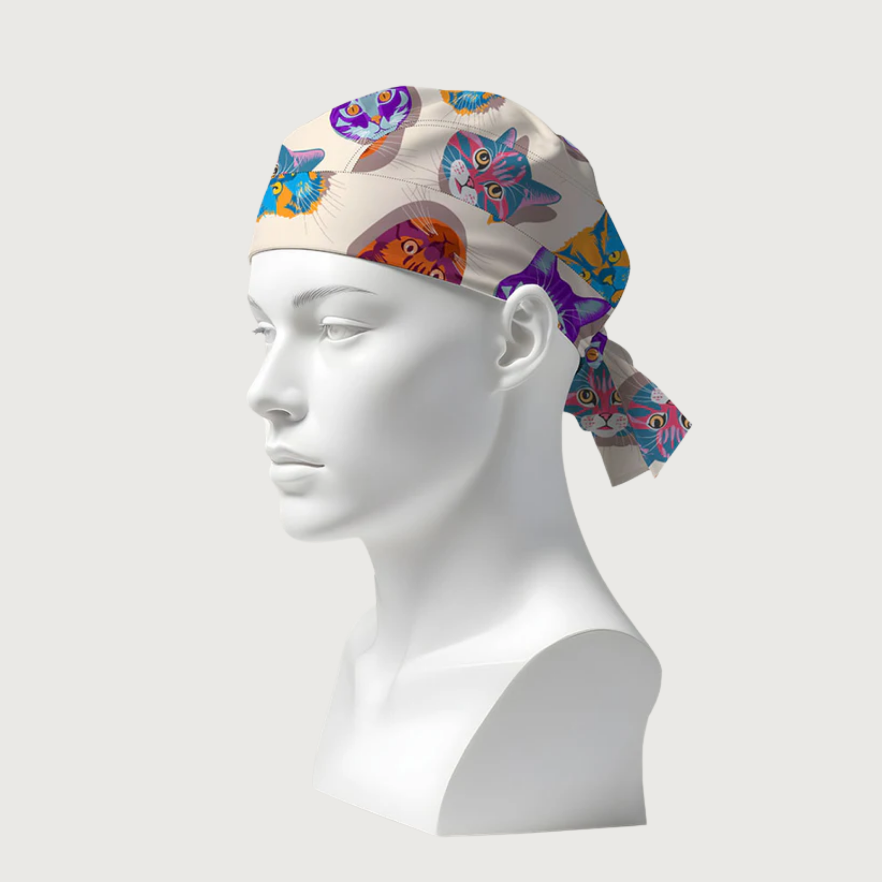 Crazy Kats Printed Surgical Caps