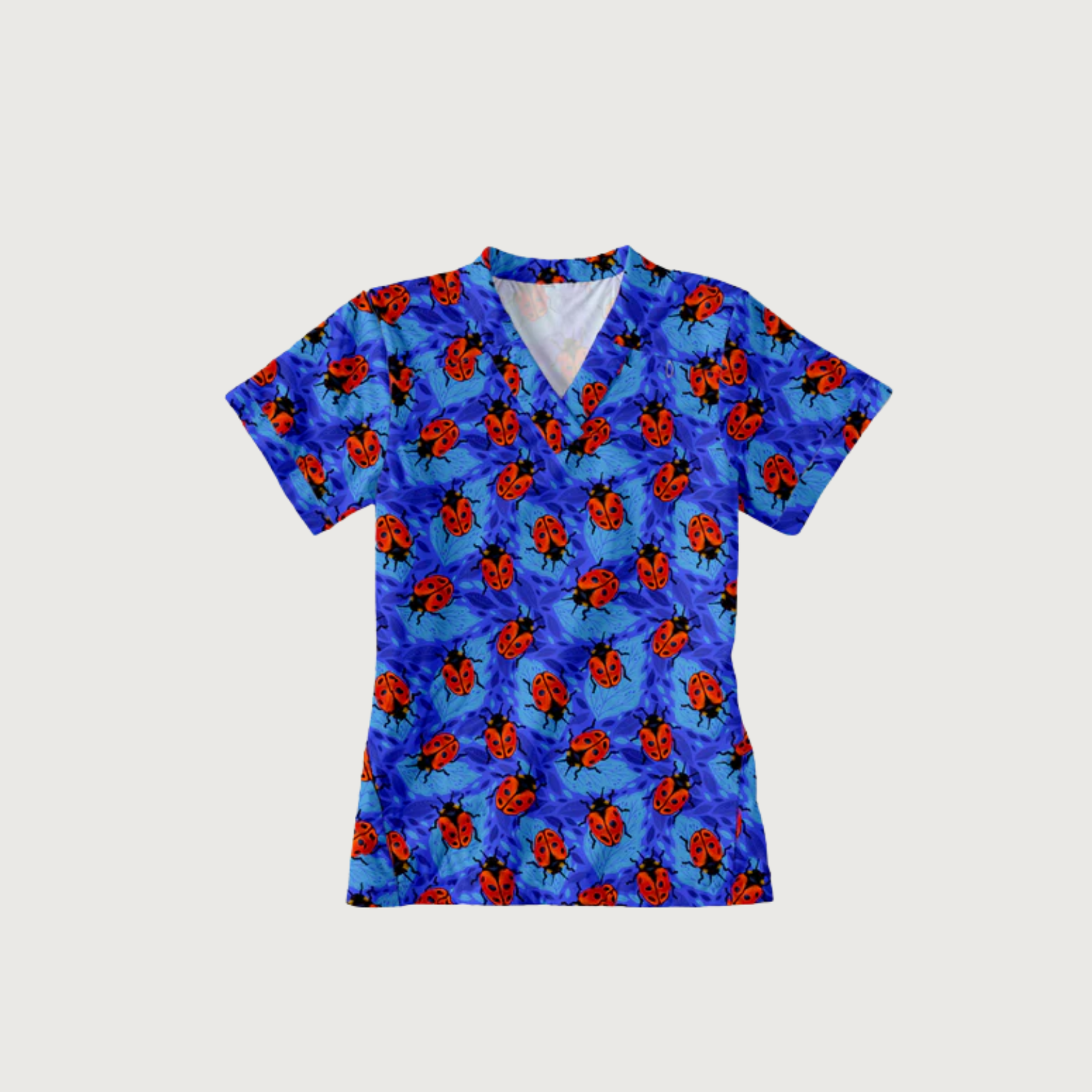 Women's Garden Party V-neck Scrub Set SA11