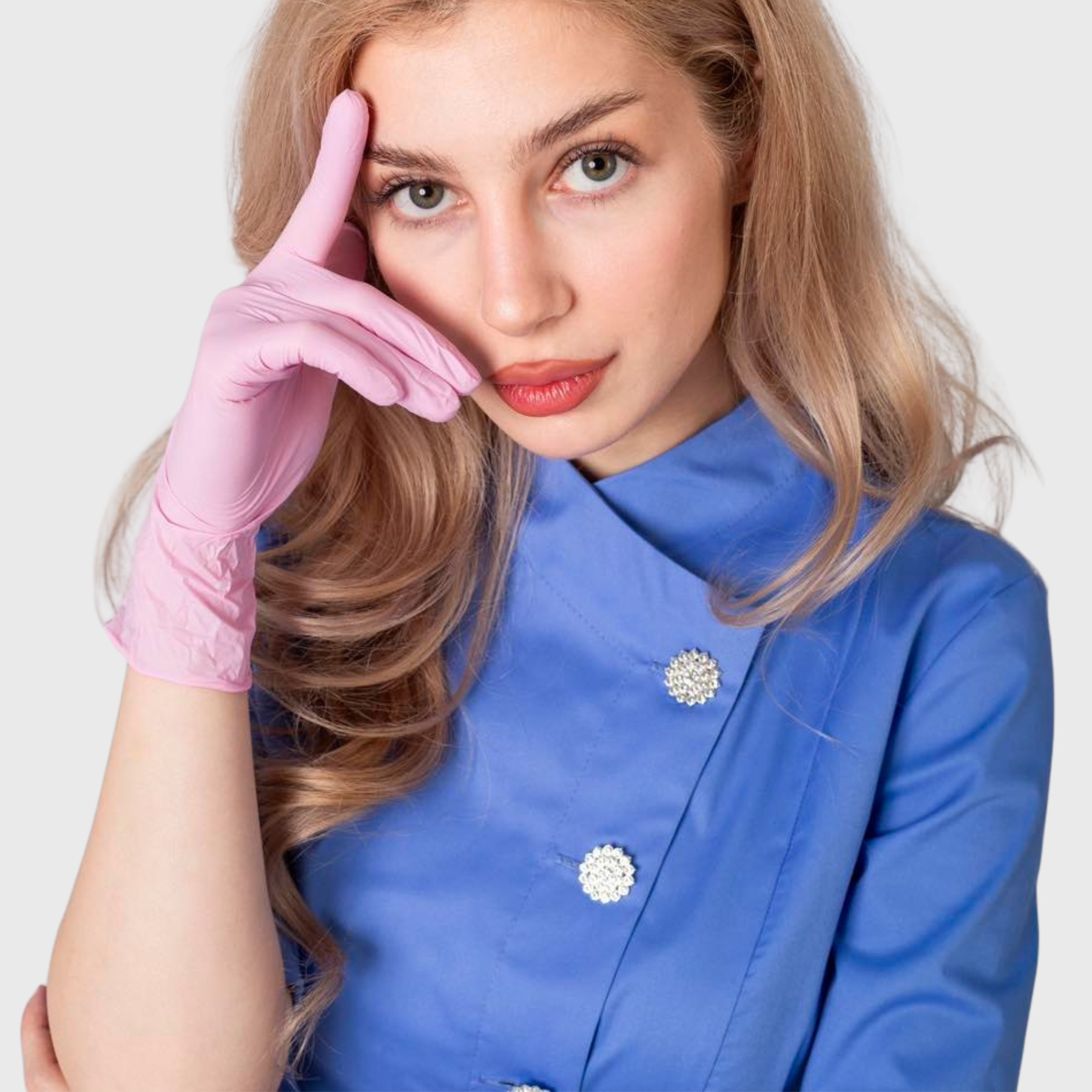 Women's Beauty Slim Crossover Collar Scrub Top