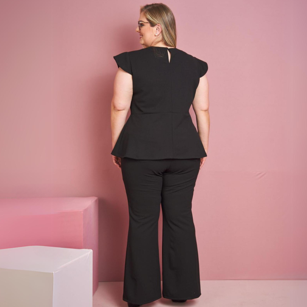 Women's Peplum-cut Slim Fit Scrub Top