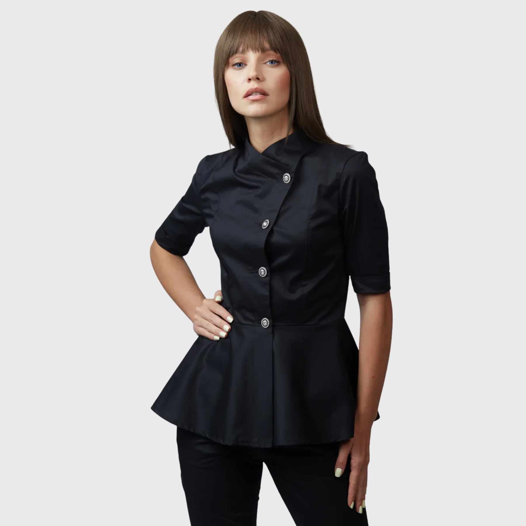 Women's Beauty Slim Bud Hem Scrub Top