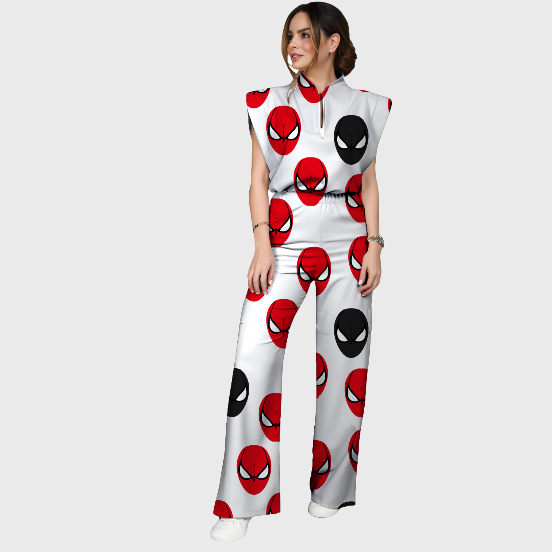 Women's Mickey and Friends Printed Scrub Set SP12