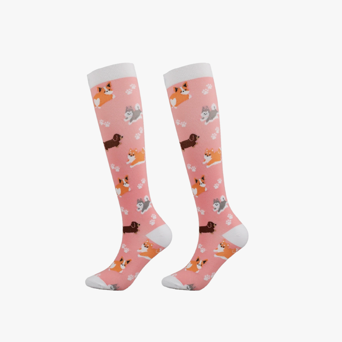 Cartoon Animal and Plant Leisure Sports Compression Socks For Nurse