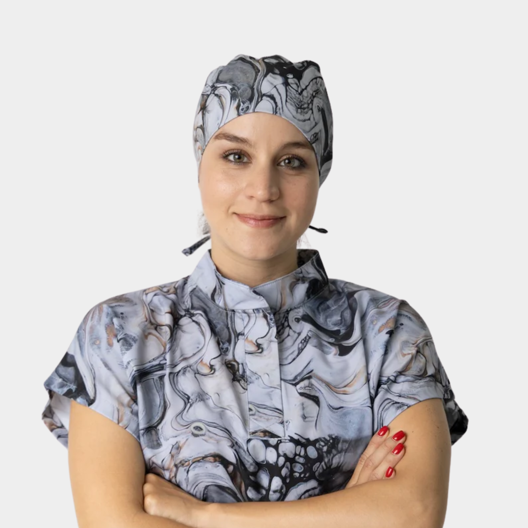 Marble Printed Surgical Caps