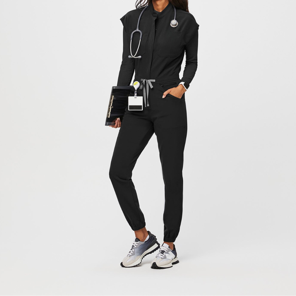 Women's 9 Pockets Cargo Scrub Jumpsuit