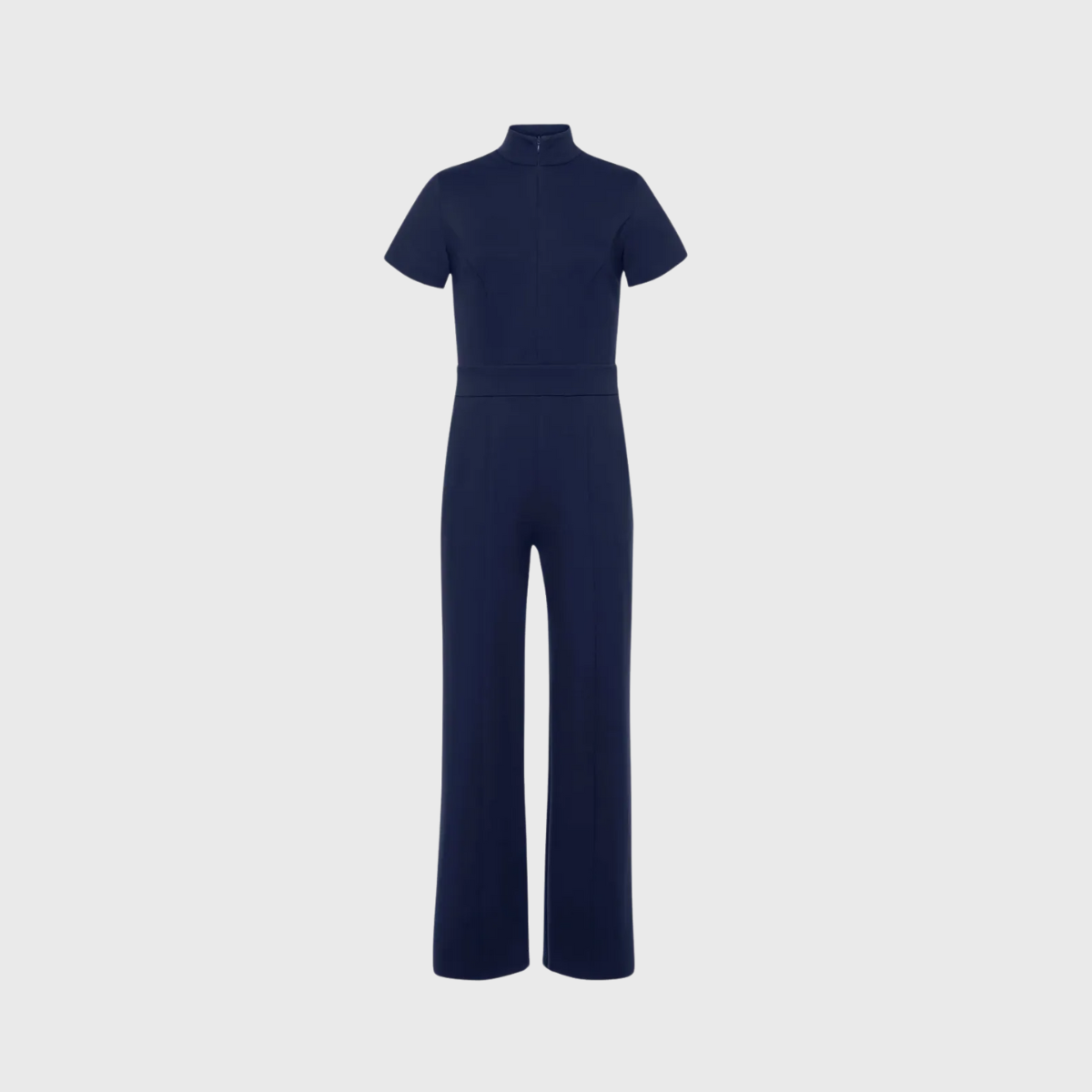 Women's Slim Fit Wide Leg Zip Neck Flex™ Scrub Jumpsuit