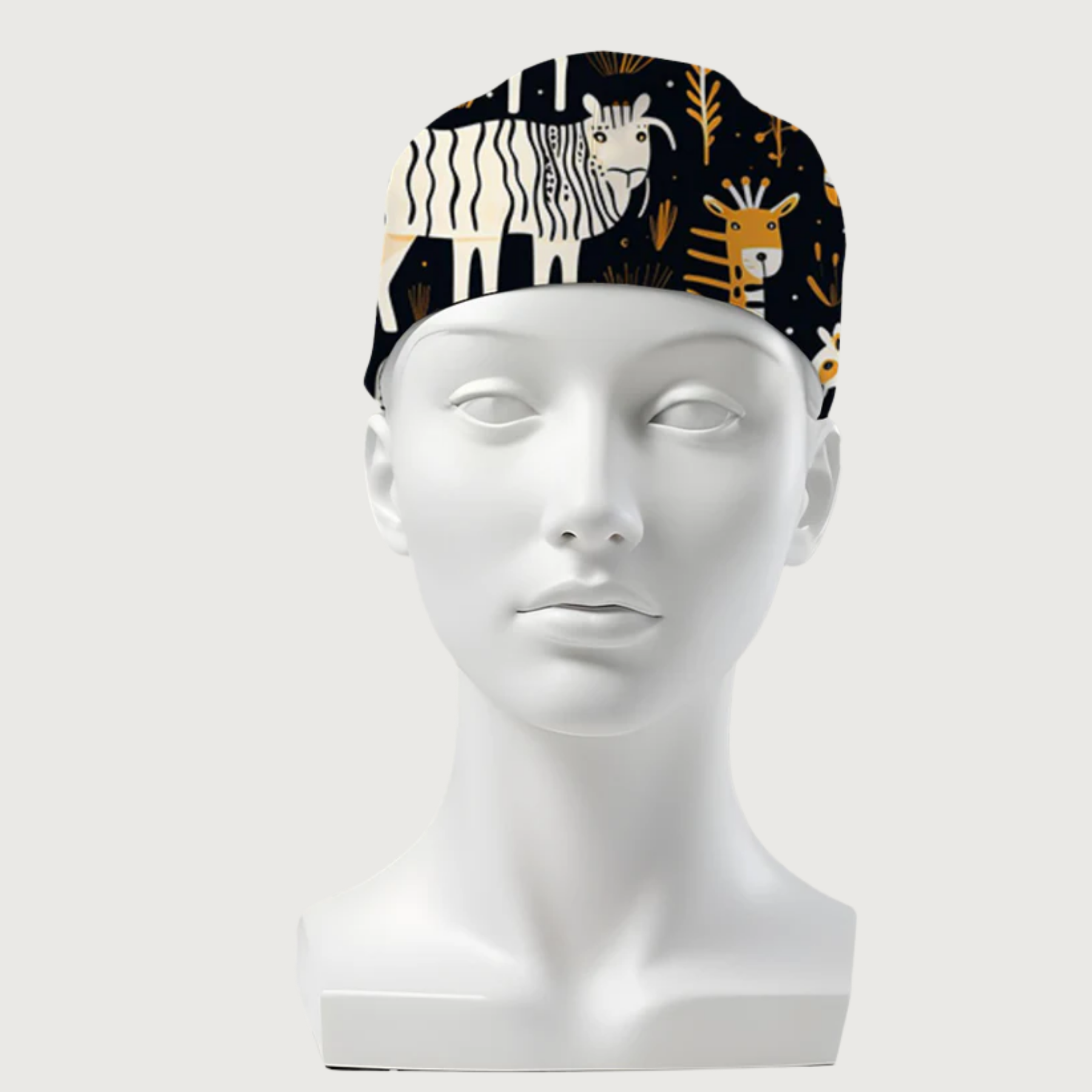 Night at the Savanna Printed Surgical Caps