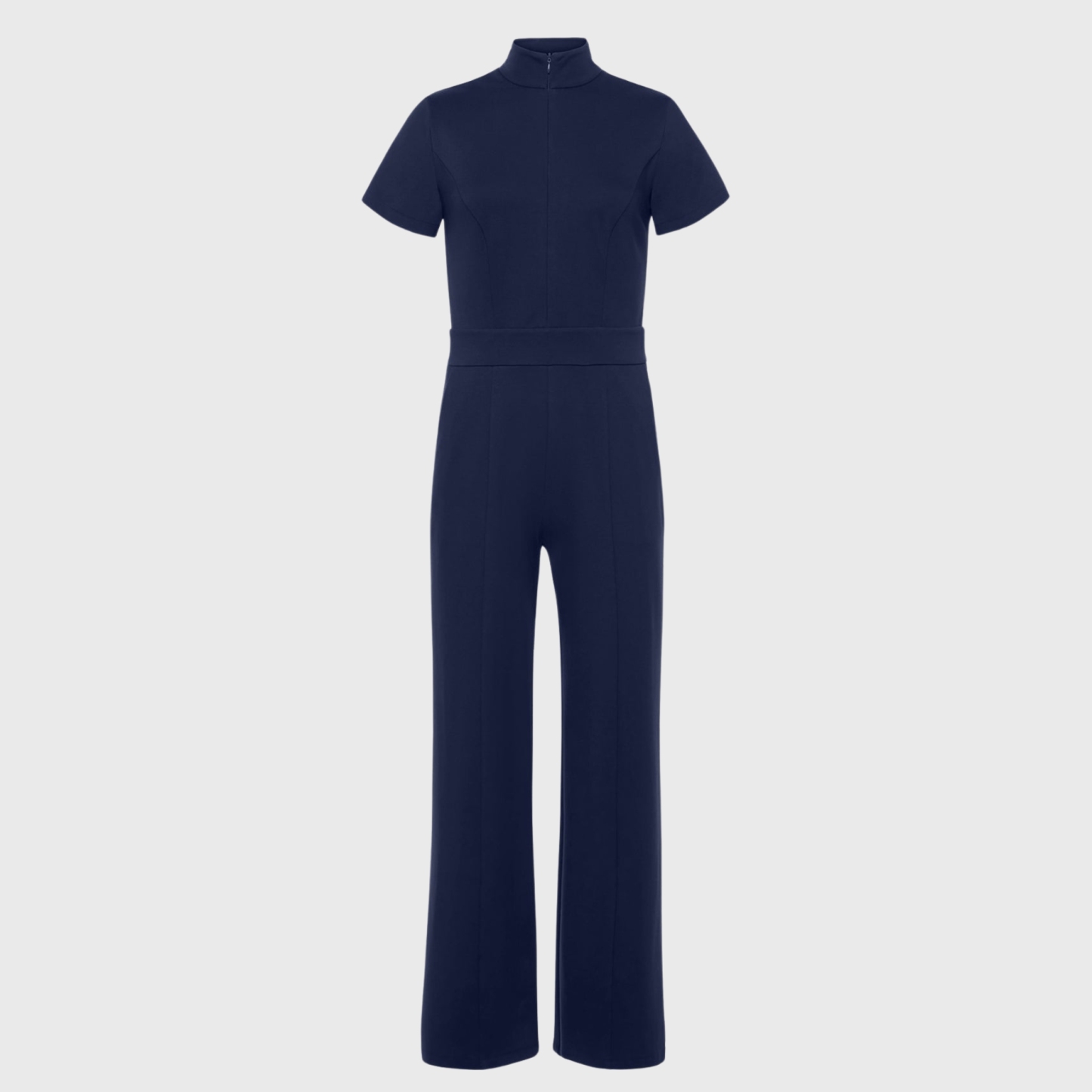 Women's Wide Leg Front Zip Butter Soft Stretch Scrub Jumpsuit