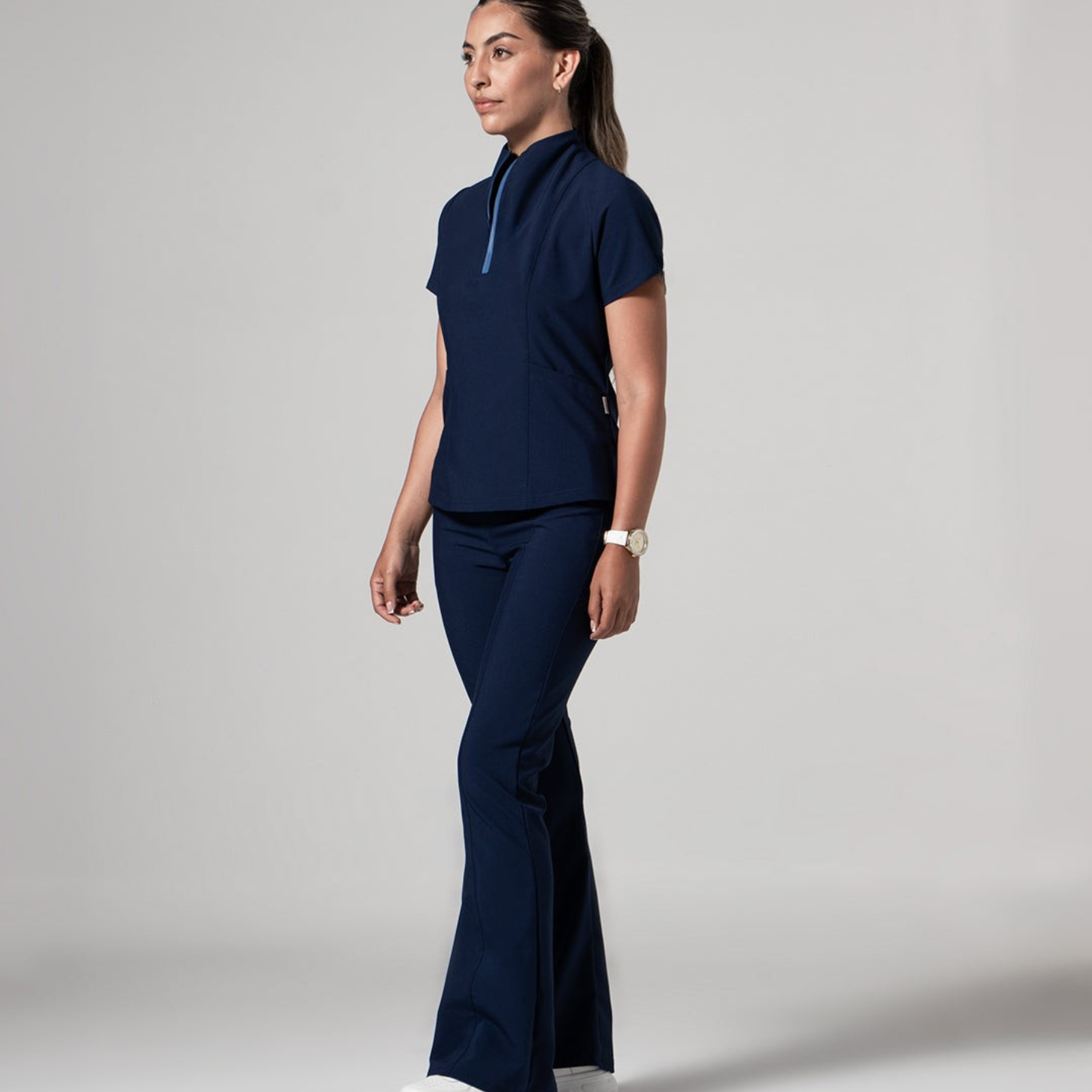 Women's Zip Collar Scrub Set CPSC1