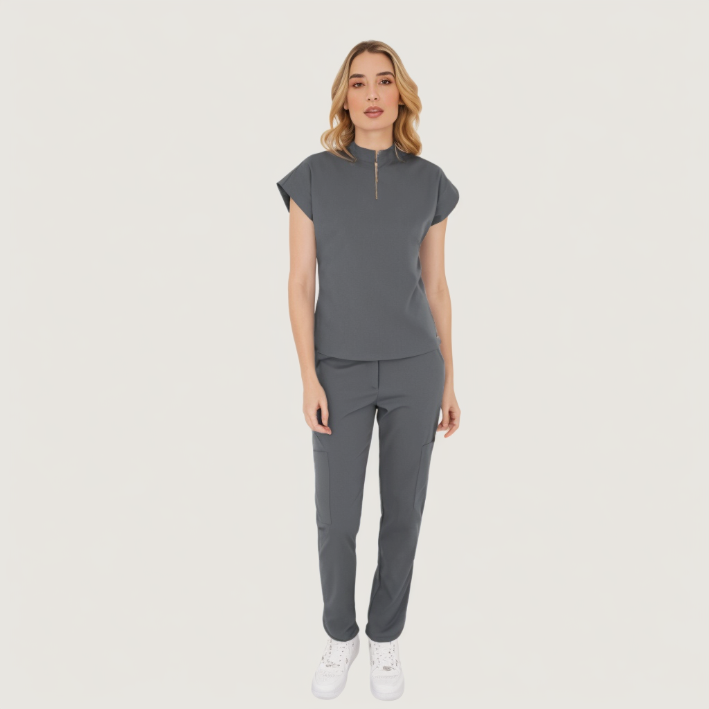 Women's Zipper Scrub Top™