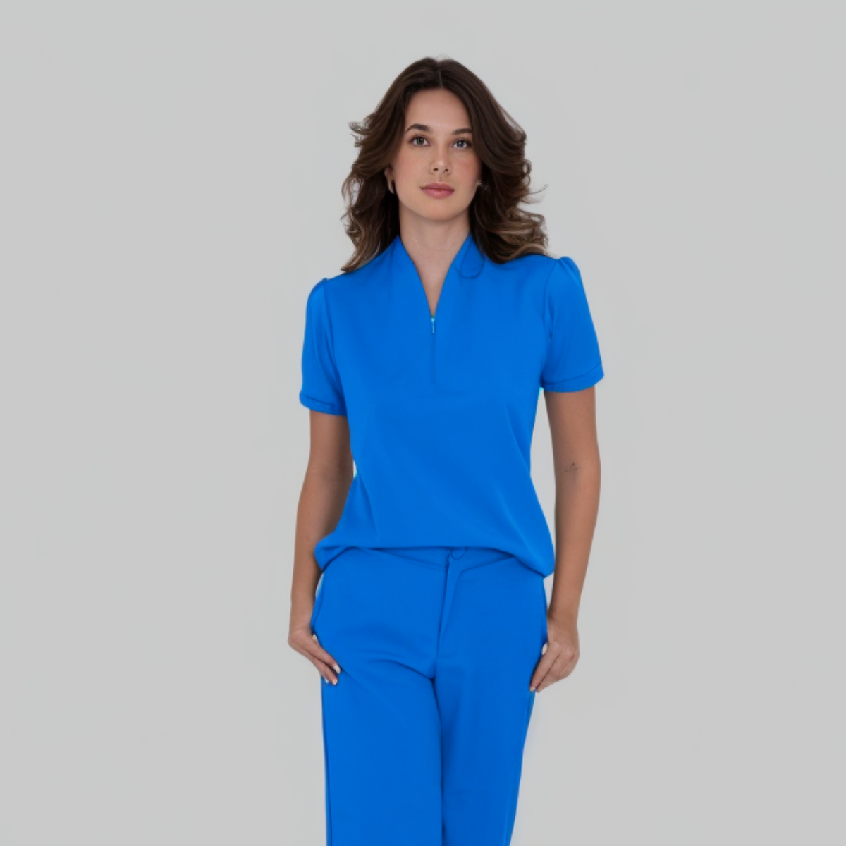Women's Y-zip Collar Scrub Top™