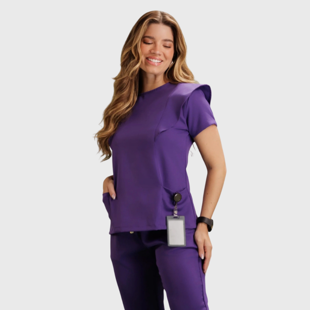 Women's Flying Sleeve Scrub Set