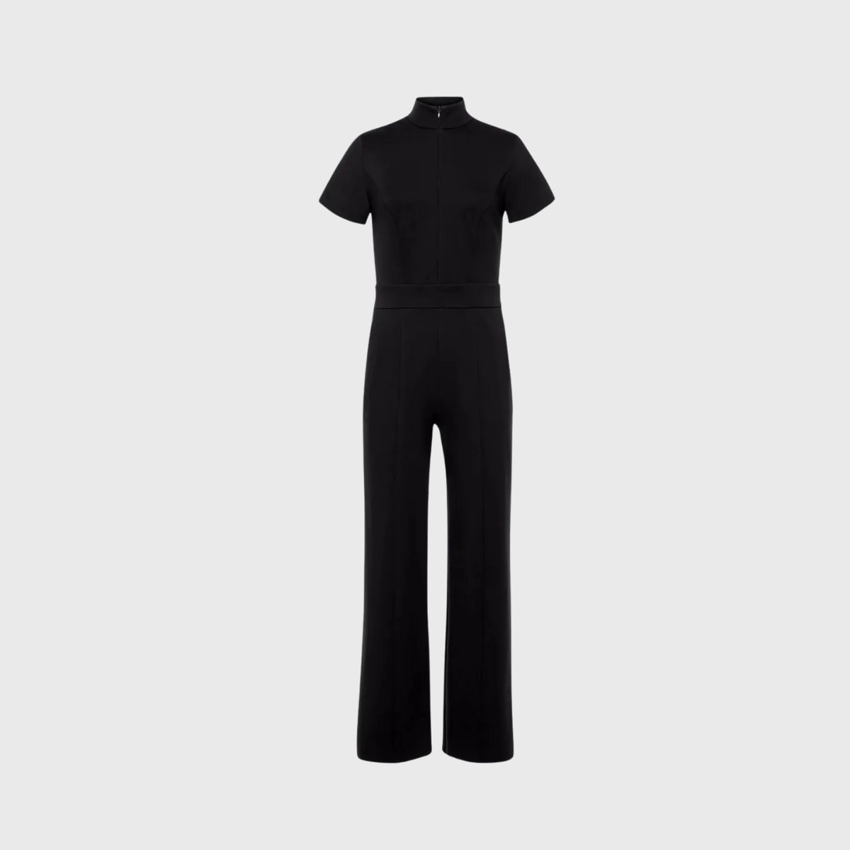Women's Slim Fit Wide Leg Zip Neck Flex™ Scrub Jumpsuit