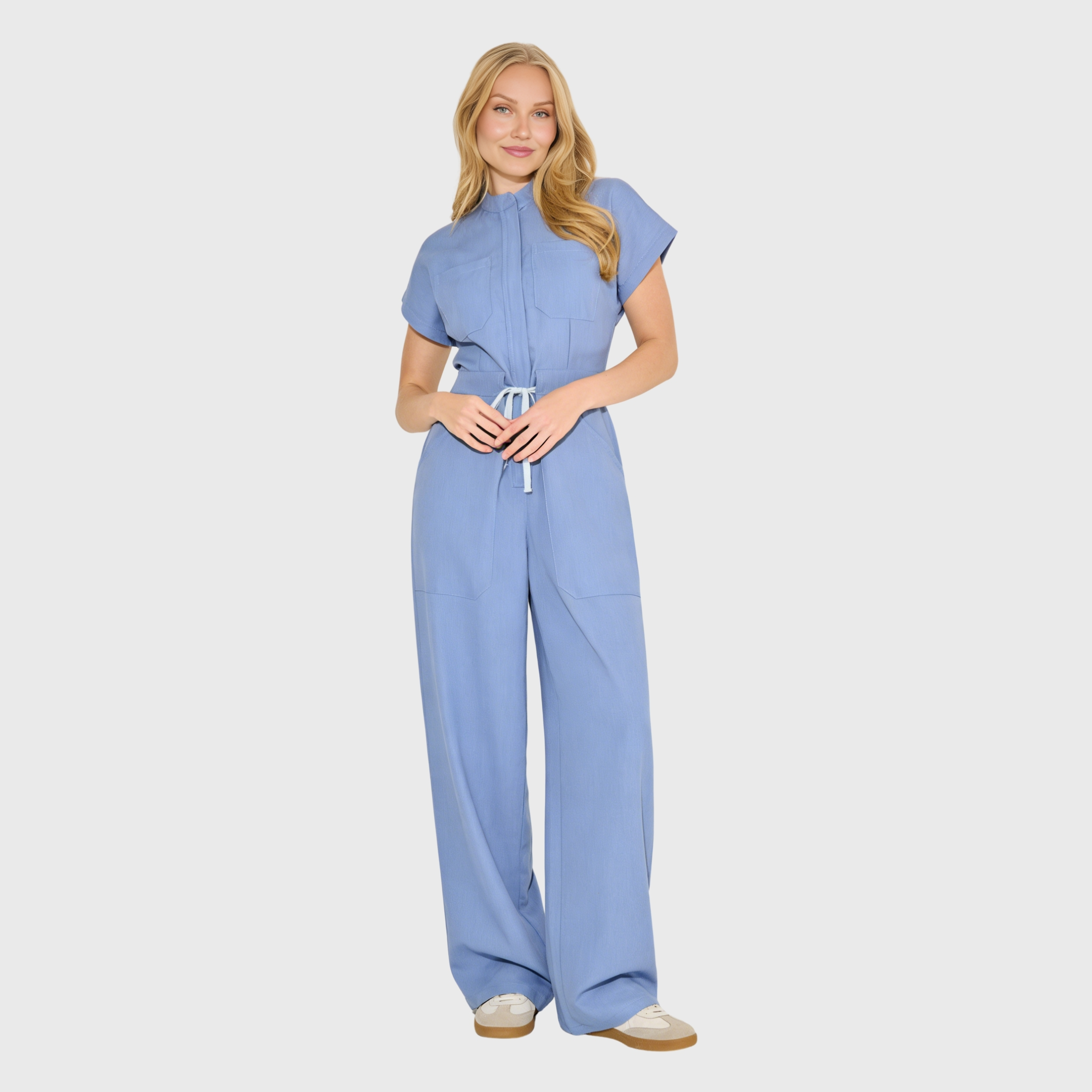 Women's 4-Pocket Zip Front Scrub Jumpsuit