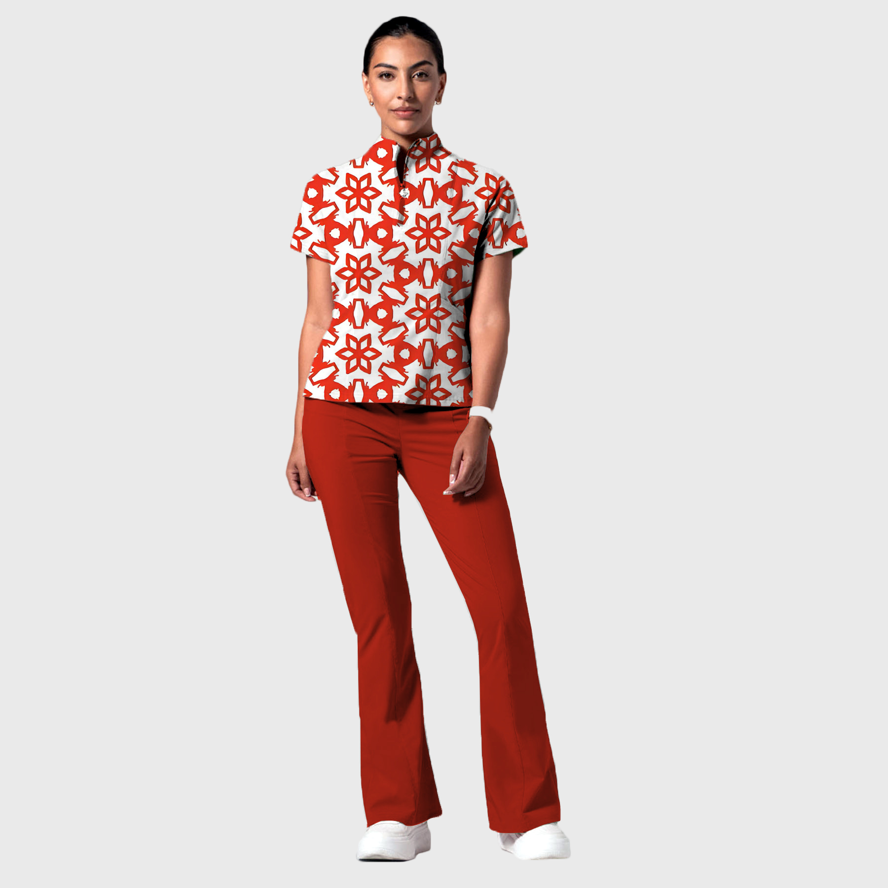 Women's Printed Scrub Set YHSC1