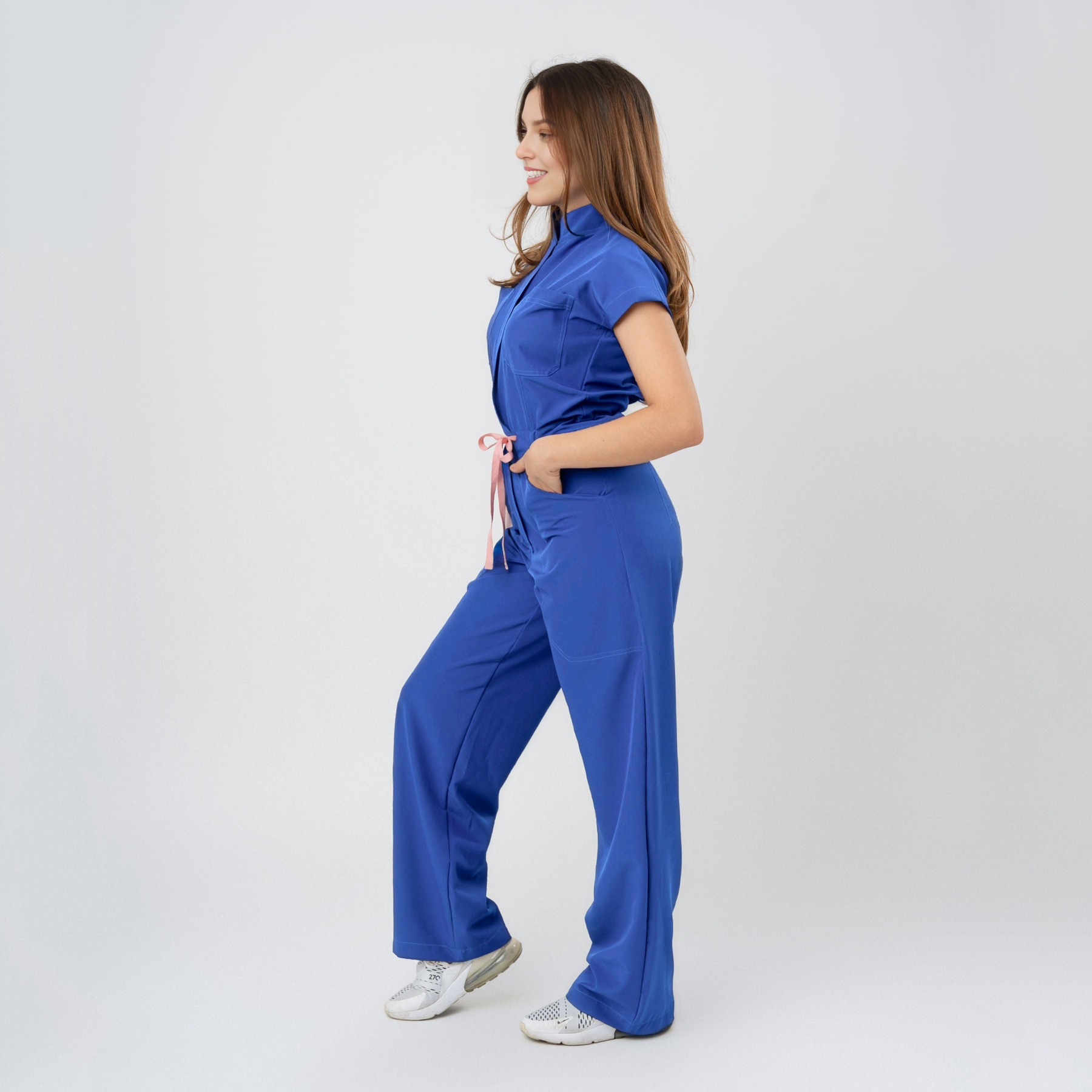 Katya Scrub Jumpsuit | Royal Blue