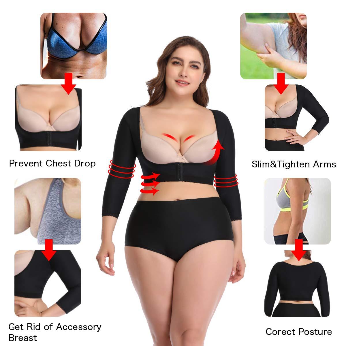 Women's Post-operative Three-quarter Sleeve Arm Shapewear