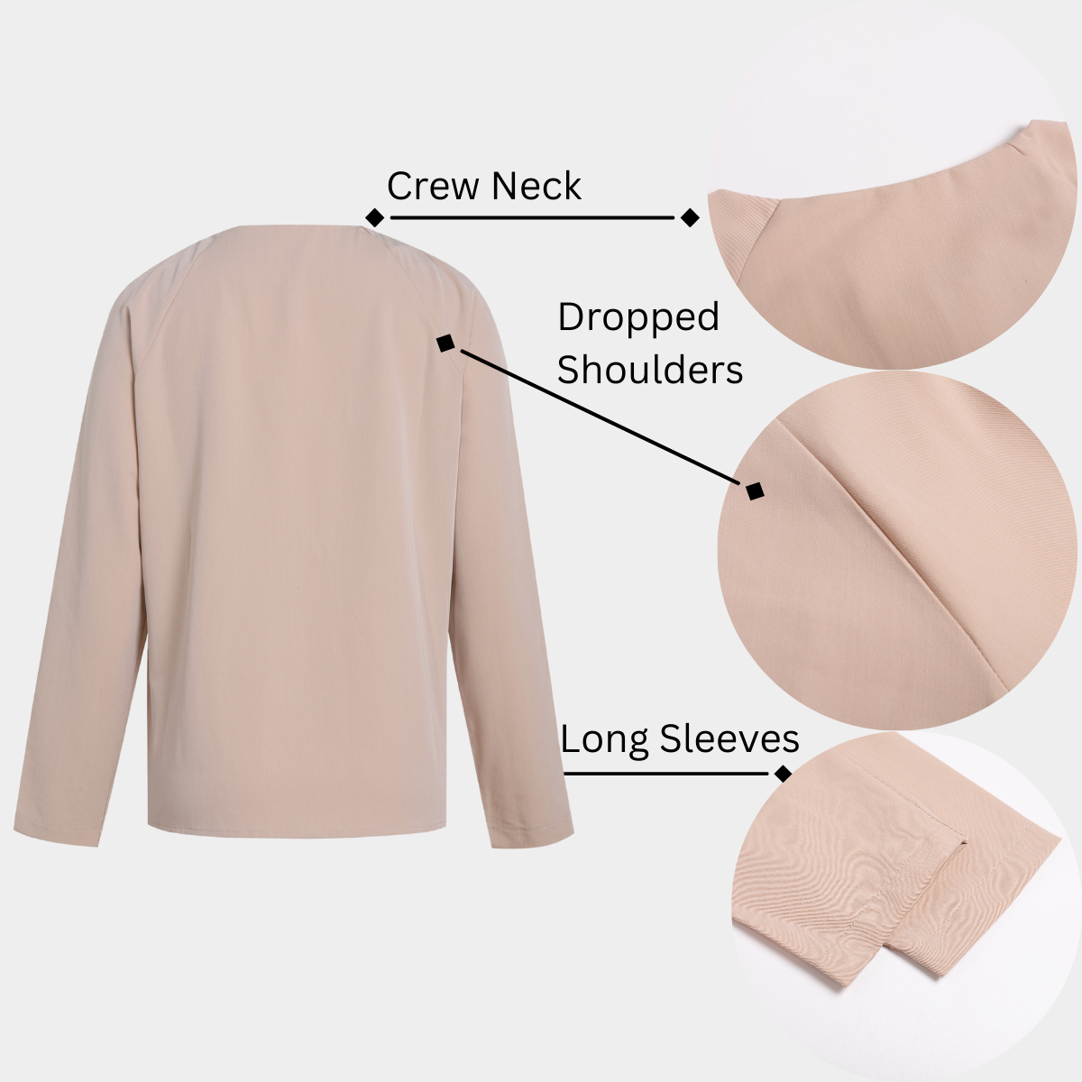 Women's Zip Neck Long-Sleeve Scrub Top™